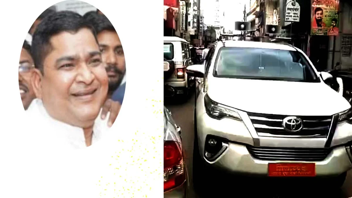 SINGRAULI - बीजेपी नेता की दमदारी ऐसी की हूटर को लेकर पुलिस भी नहीं करती कार्यवाही