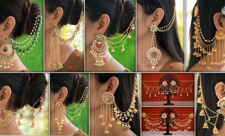 Chain Earring Designs : ट्रेडिशनल ड्रेस के साथ पहनें ये चेन ईयररिंग्स,डिज़ाइन, देखे डिज़ाइन