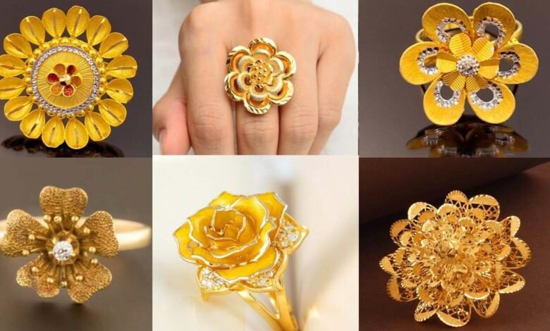 Fancy Gold Ring Designs : पार्टी में जरूर करे ट्राई ये फैंसी रिंग्स डिज़ाइन  जो आपको देगी