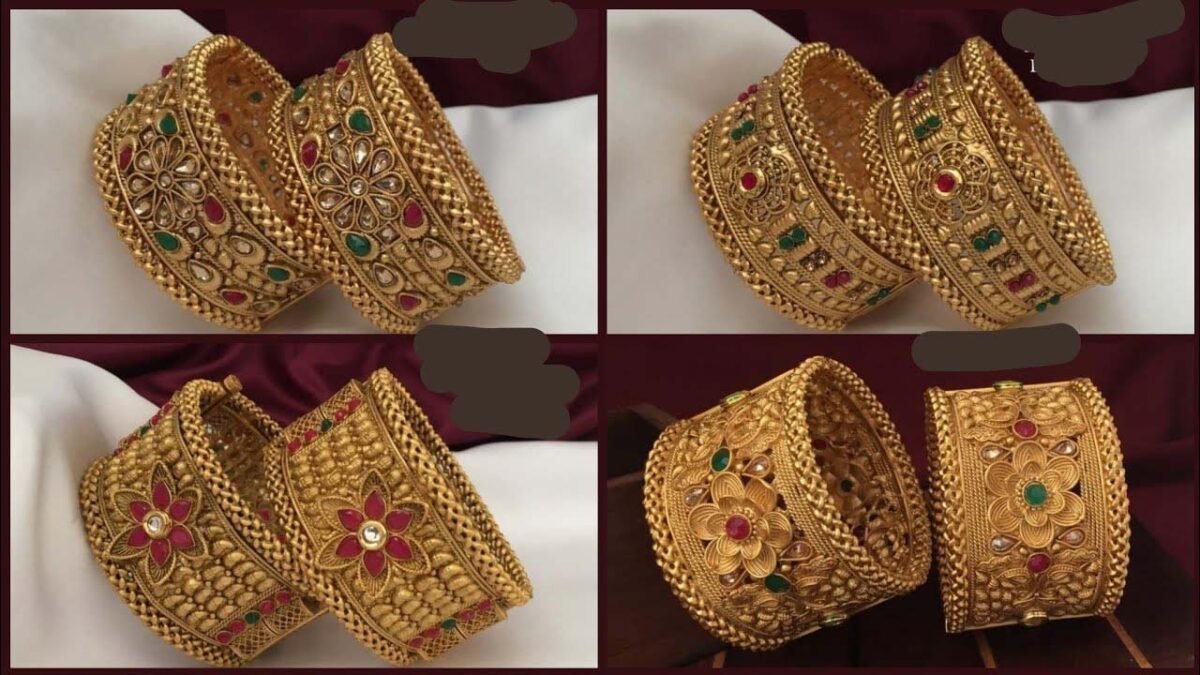 Gold Kangan Designs : हाथों पर खूब जचेंगे ये गोल्ड कंगन डिज़ाइन,देखे बेस्ट डिज़ाइन