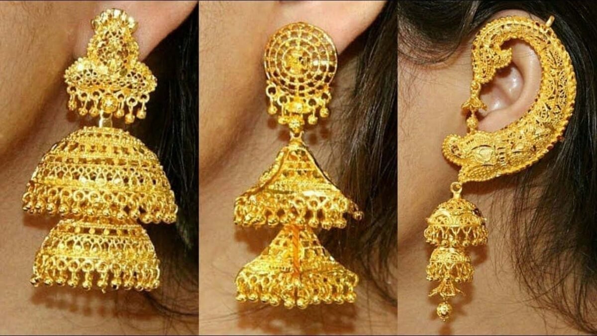 Bridal Jhumka Design : गोल्ड झुमके की ये डिज़ाइन ब्राइडल पे खूब जचेगी