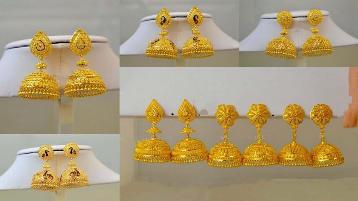 Gold Jhumki Designs : सूट या साड़ी पर खूब जचेंगे ये खूबसूरत गोल्ड झुमकी डिज़ाइन