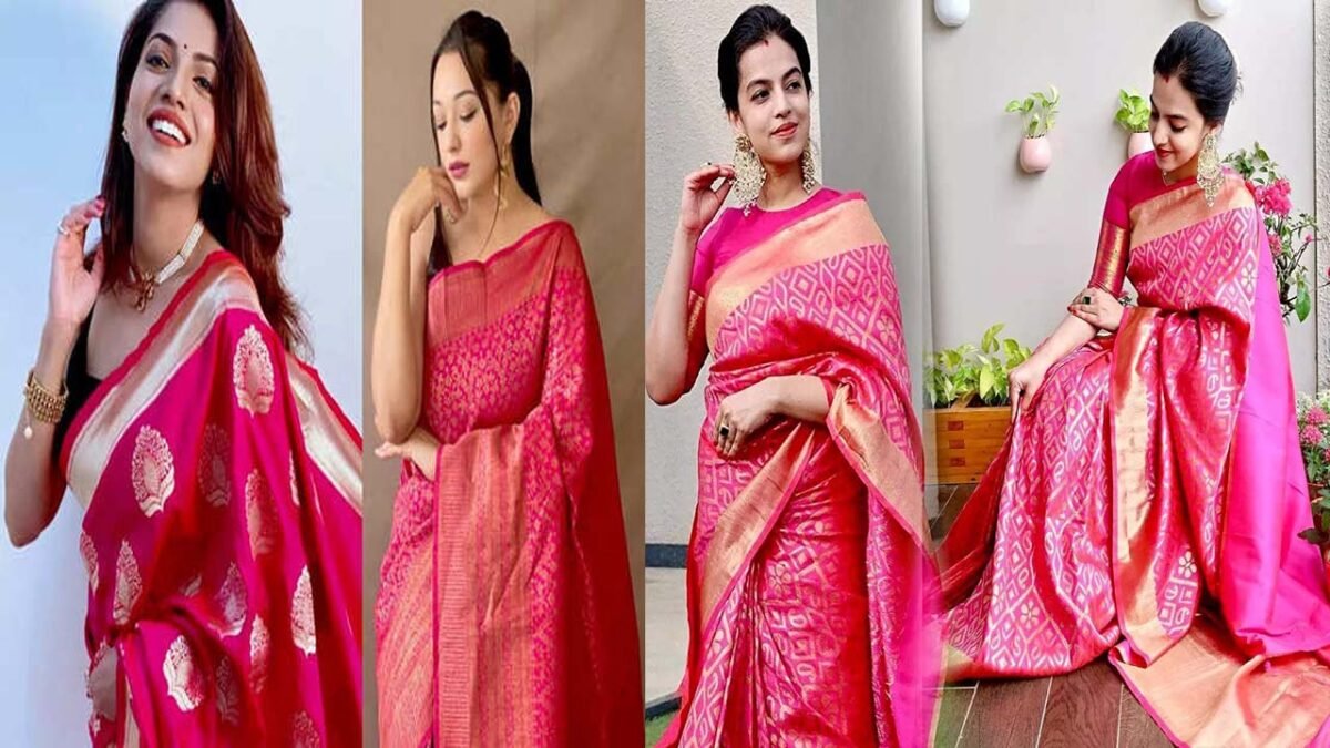 Pink Saree Looks : मेहंदी फंक्शन पर रॉयल लुक पाने के लिए पहने ये पिंक साड़ी डिज़ाइन