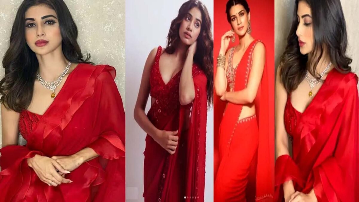 Red saree design : नई नवेली दुल्हनों पर ये खूबसूरत लाल साड़ी की डिज़ाइन खूब जचेगी