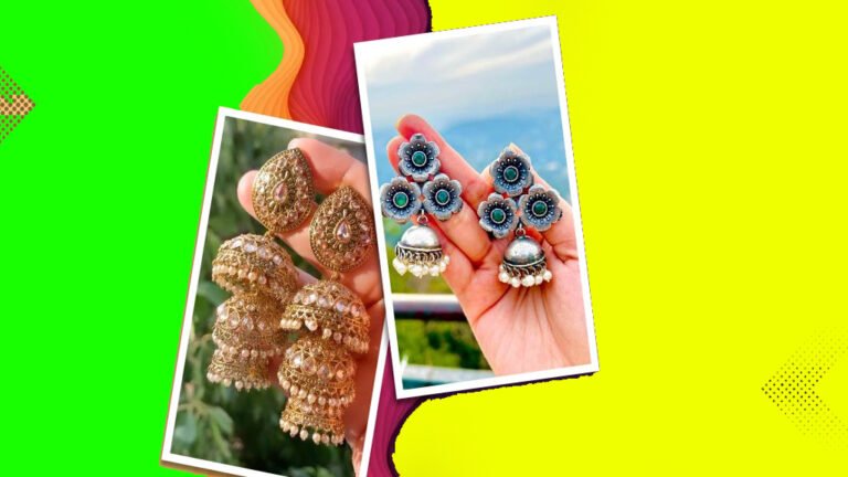 Jhumka Design - साड़ी में ईयररिंग्स आपको बनाएंगे आकर्षक