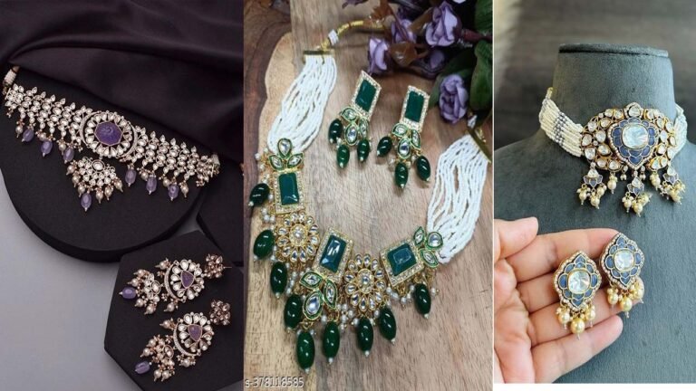 Choker Set Design : चोकर सेट दिखेगा खूबसूरत, साड़ी के साथ करें ट्राई 