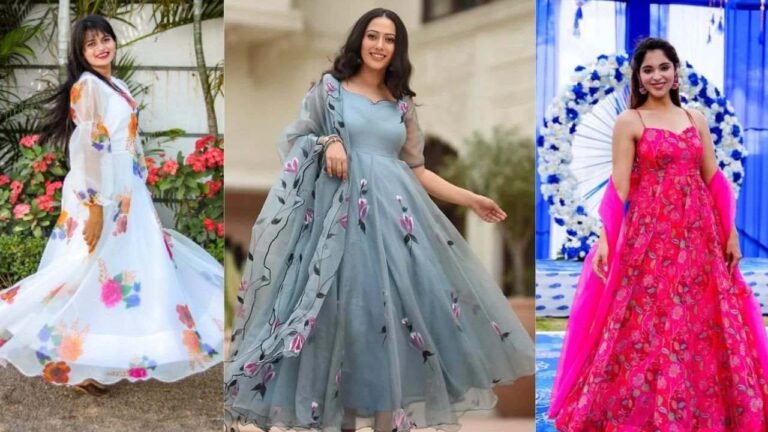 Organza Suit Design : आप स्टाइलिश लुक चाहती हैं तो ये ऑर्गेंजा ड्रेस ट्राई करें, दिखेंगी कुछ खास