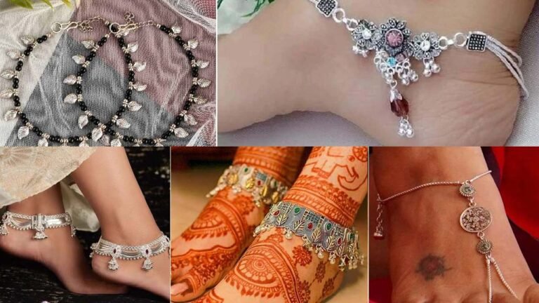 anklet design silver : सावन में पहने चांदी की यह पायल डिजाइन, लोग देखते ही करेंगे तारीफ