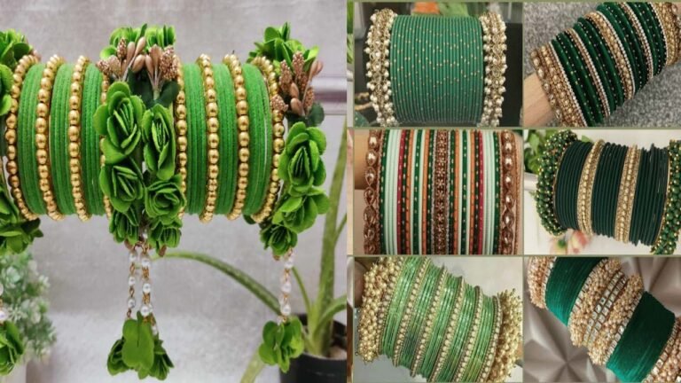 Green Bangles design : हरी चूड़ियों के ट्रेंडिंग डिज़ाइन