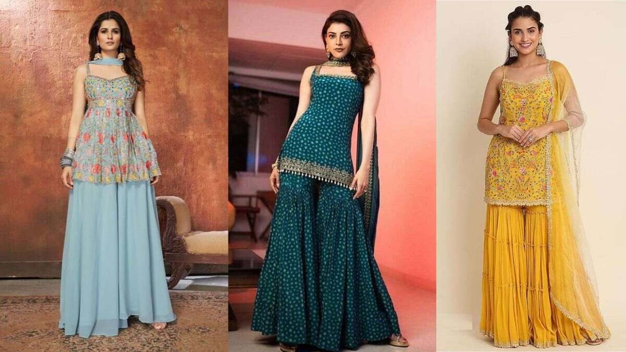 Latest Sharara Suit Collection : ट्रेडिशनल लुक पाने के लिए पहनें , शरारा सूट सेट का लेटेस्ट कलेक्शन