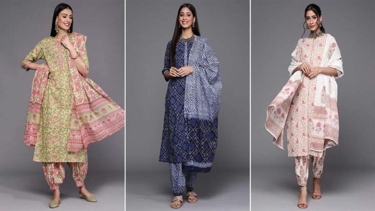 Printed A-Line Salwar Suit : 15 अगस्त के खास मौके पर स्टाइलिश लुक पाने के लिए पहनें ये प्रिंटेड ए-लाइन सलवार सूट