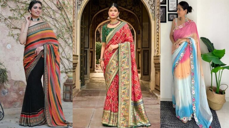 Saree Fashion : पार्टी वियर के लिए बेस्ट रहेंगे ये रंग-बिरंगी साड़ी ,देखें लेटेस्ट डिज़ाइन