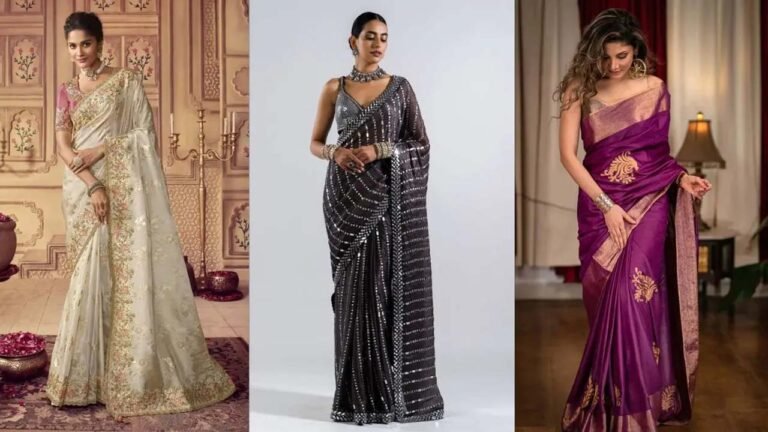 Saree Designs : 15 अगस्त के खास मौक़े पर स्लीवलेस ब्लाउज के साथ पहनें ये कॉटन साड़ियां, देखें डिजाइन