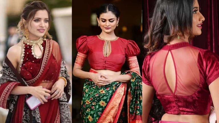 Keyhole Blouse Designs : हर साड़ी के साथ खूब जचेंगे ये कीहोल ब्लाउज़ , देखें लेटेस्ट डिज़ाइन