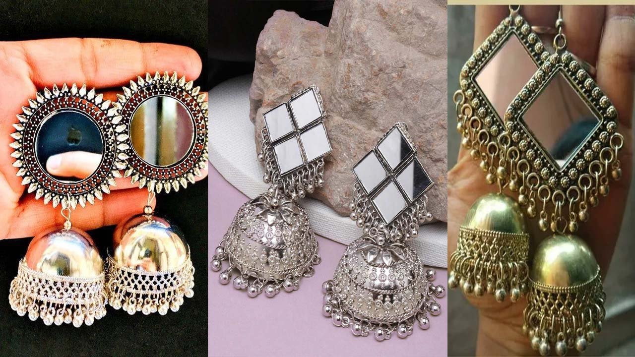 Mirror Jewellery Designs : साड़ी के साथ पहनें मिरर वर्क ज्वेलरी डिज़ाइन , दिखेंगी बेहद लाजवाब