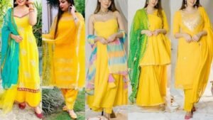 Yellow Suit Designs : जन्‍माष्‍टमी पर खूबसूरत लुक के लिए पहनें ये येलो सूट की बेस्ट डिज़ाइन