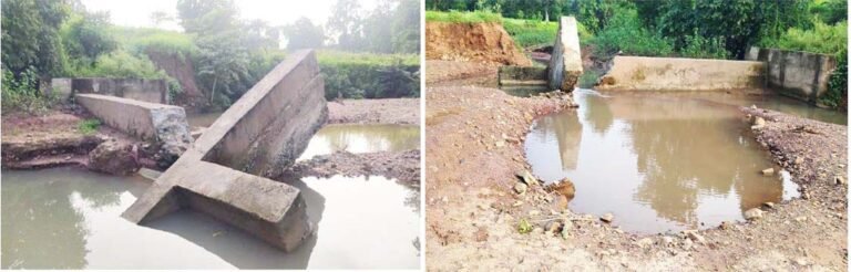 SINGRAULI - एक बारिश भी नही झेल पाया लाखों कीमत का चेकडैम