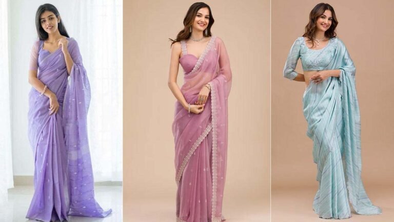 Karwa Chauth 2024 : चाँद की तरह चमकेगी आप करवा चौथ पर, वियर करें पेस्टल कलर की साड़ी