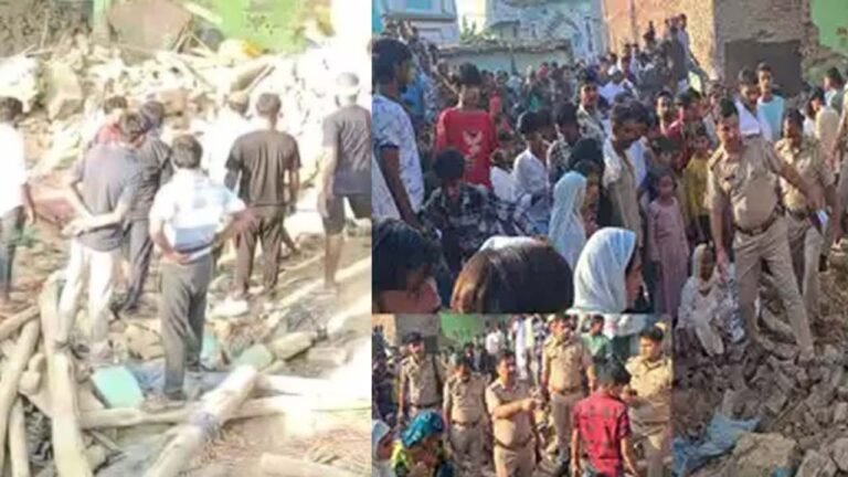 पटाखा फैक्ट्री में धमाका, 3 महिलाओं की दर्दनाक मौत, कई लोग मलबे में दबे