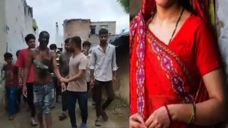 MP में छेड़छाड़ की सजा, मुँह किया काला, जूतों की पहनाई माला