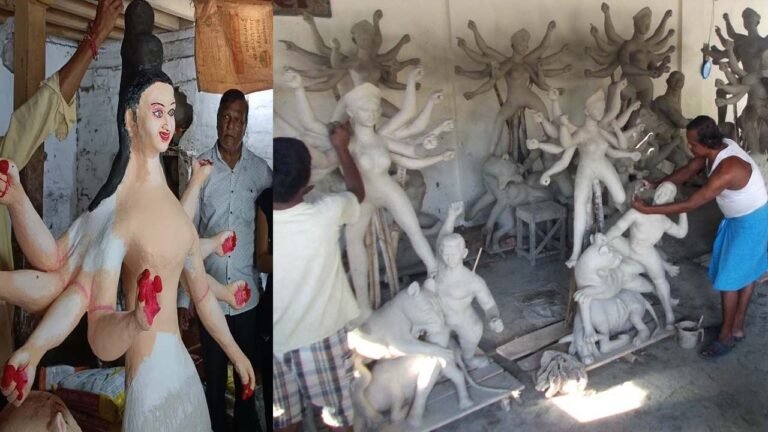 Navratri 2024 : 40 साल से बिना पैसे के मूर्तियां बना रहा यह शख्स, जानिए क्यों नहीं लेता फीस