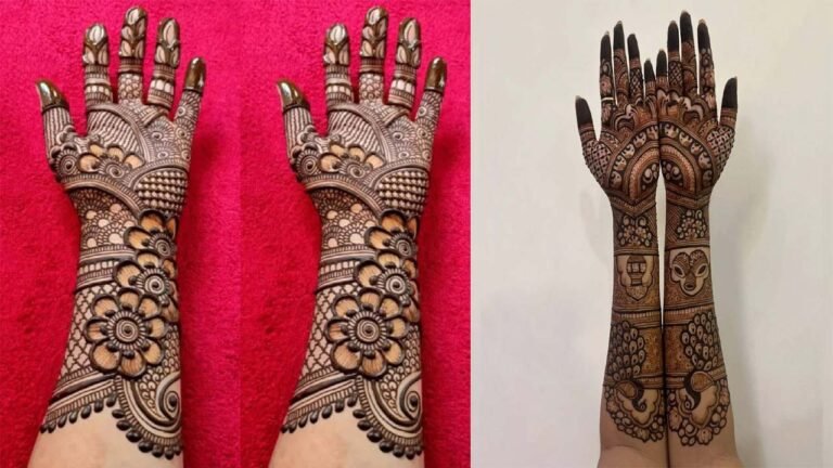 Mehndi Design : करवा चौथ पर अपने हाथों पर लगाएं ये फुल हैंड मेहंदी डिजाइन