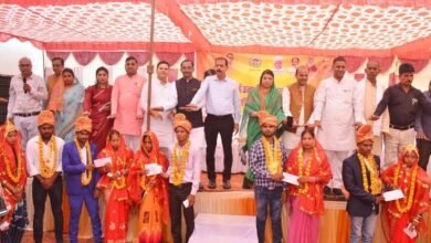 SINGRAULI - मुख्यमंत्री कन्या विवाह अंतर्गत 27 जोड़े विवाह बंधन में बधे 6 SINGRAULI - मुख्यमंत्री कन्या विवाह अंतर्गत 27 जोड़े विवाह बंधन में बधे