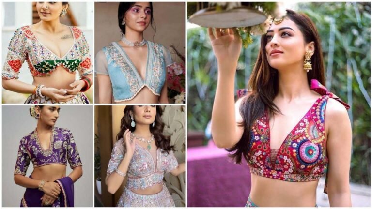 Deep neckline blouse: ब्लाउज डिजाइन सिंपल लुक को फैशनेबल बना देगा