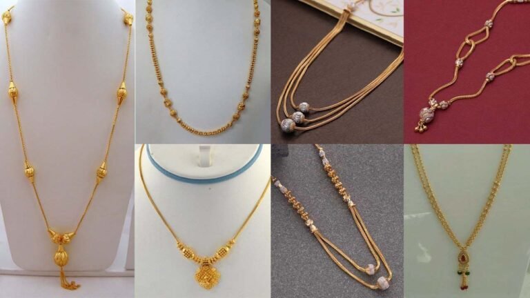 Latest gold long chain designs: आपको शानदार लुक देने के लिए सोने की लंबी चेन को पहनें
