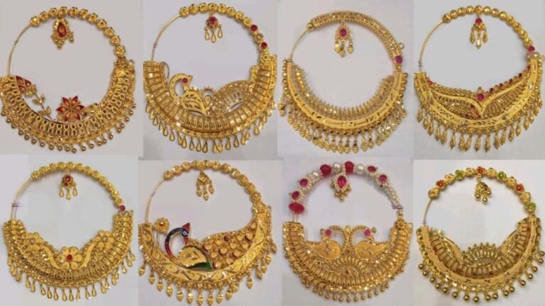 Gold Nath Design: मार्केट में मच रहा हैं धूम ये ब्राइडल नथ ,एक नजर आप भी डालें