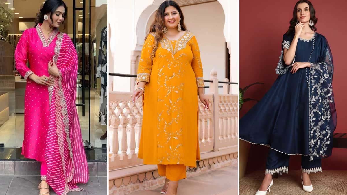 Latest kurti Suit Design: स्टाइलिश और स्लिम दिखने के लिए पहने ये कुर्ती या सूट