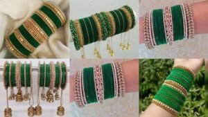 Bridal Bangle Designs : वेलवेट चूड़ियों के खूबसूरत डिज़ाइन