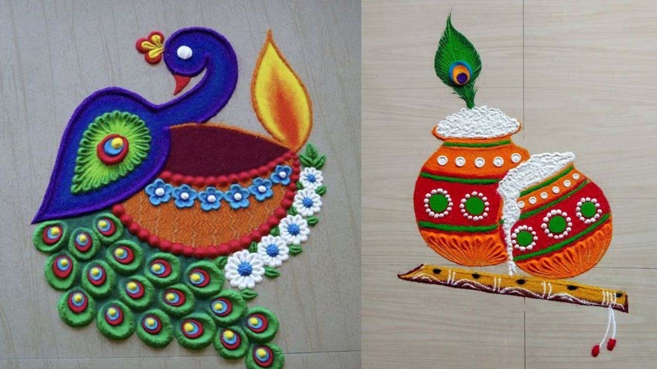 Janmashtami 2024 Rangoli Design : जन्माष्टमी पर बनाएं खूबसूरत रंगोली