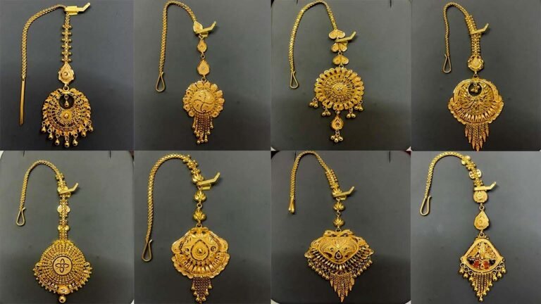 maang tika design: बेहद खूबसूरत लगेंगे ये शानदार सोने के मांग टीके, देखें कलेक्शन