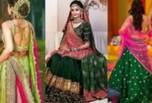मेहंदी फंक्शन में खूबसूरत हल्के रंग केLehenga को स्टाइल करें