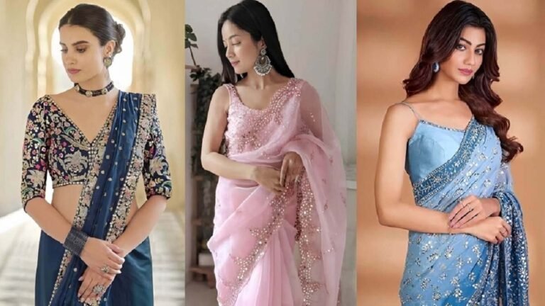 Saree Design 2025 : फैंसी साडिया है सबसे बेस्ट, आपके सिंपल लुक पर लग जायेंगे चार चाँद
