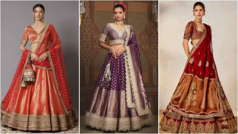 Silk Lehenga Designs : सिल्क लहंगा पहनकर दिखे स्टाइलिश, सब करेंगे तारीफ