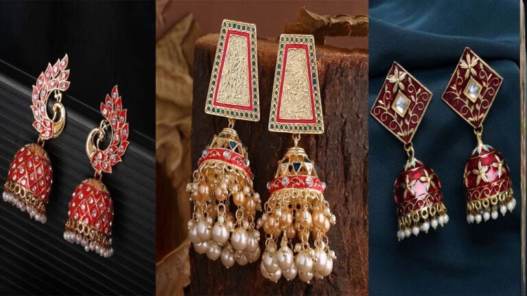 Jhumka Design: गोल चेहरे पर खूब जंचेंगे ये फैंसी इयररिंग्स, देखे फोटो