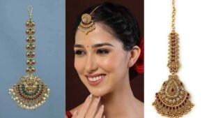 Bridal maang tikka design : खूबसूरत लुक पाने के लिए ट्राई करें ये मांग टीका