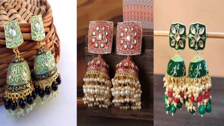 jhumka design: ट्रेडिशनल आउटफिट के साथ खूब जचेंगे कुंदन झुमके के ये डिजाइन