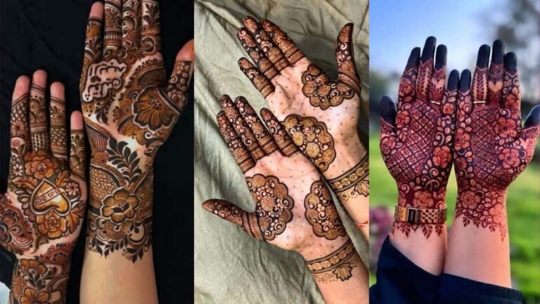Tikki Mehndi Design front : गोल टिक्की मेहंदी देखने में बेहद खूबसूरत है, ट्रेंडी डिजाइन