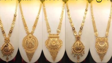 Gold rani haar design : इन दिनों ट्रेंड में है ये दुल्हन गोल्ड रानी हार , देखे डिजाइन