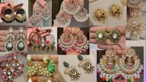 Latest Jhumka design: खूबसूरत कुंदन ईयररिंग्स के ये डिजाइन गोल चेहरे बहुत अच्छे लगेंगे