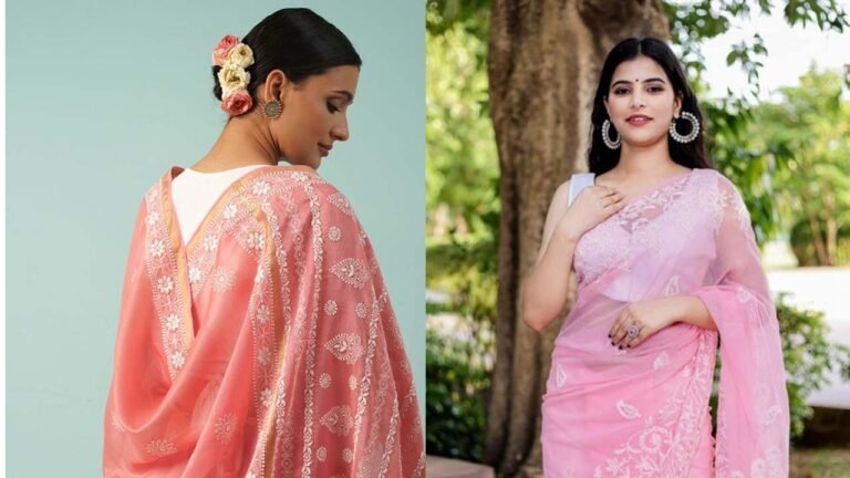 जाना है पार्टी में तो पहने Chikankari Saree, देखिये शानदार कॉलेक्शन