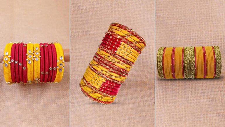 महाशिवरात्रि पर पहनें ये लाल और पीले रंग की चूड़ियां, आपके हाथ दिखेंगे खूबसूरत