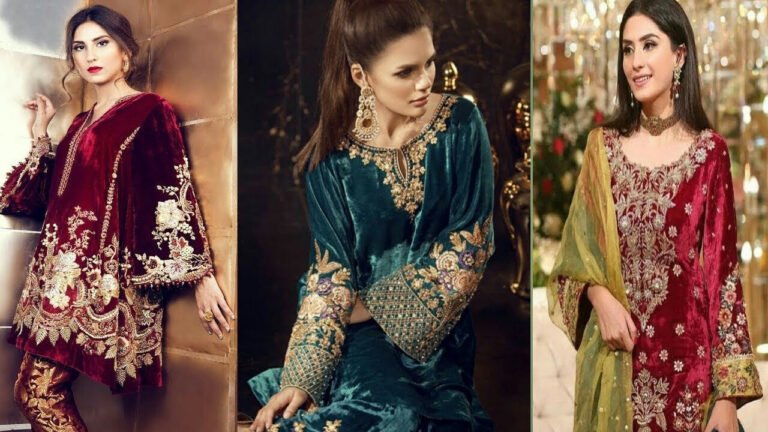 Pakistani Velvet Suits: पाकिस्तानी मखमली सूट पहनकर आप बेहद खूबसूरत लुक पा सकती हैं