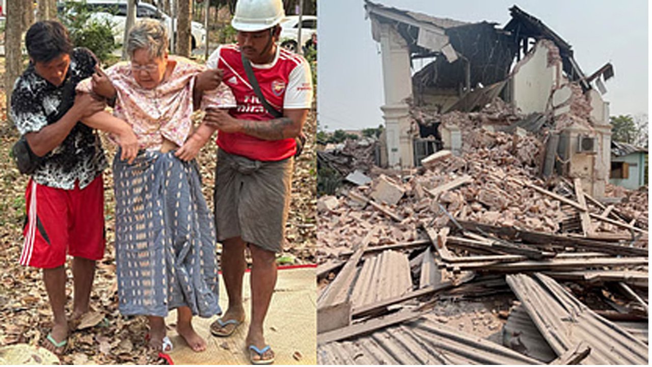 म्यांमार में भूकंप, 144 की मौत, भारत में झटके महसूस