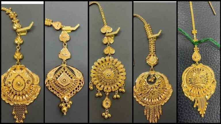 Gold Maang Tikka Design: ये गोल्ड मांग टीका के शानदार डिजाइन देखे