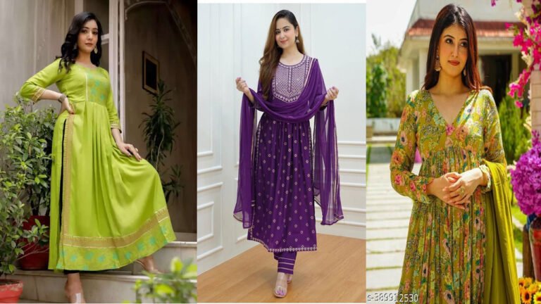 Kurti Designs: लेटेस्ट फैशन में पसंद की जा रही हैं ये नायरा कट डिजाइन वाली कुर्तियां, देखें डिजाइन