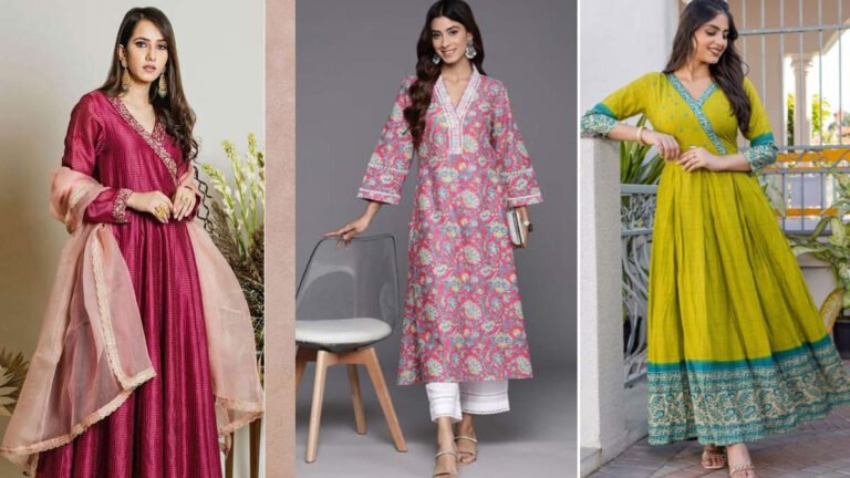 V neck kurti design : स्टाइलिश टच देने के लिए वी नेक कुर्ती डिज़ाइन को आज ही ट्राई करें